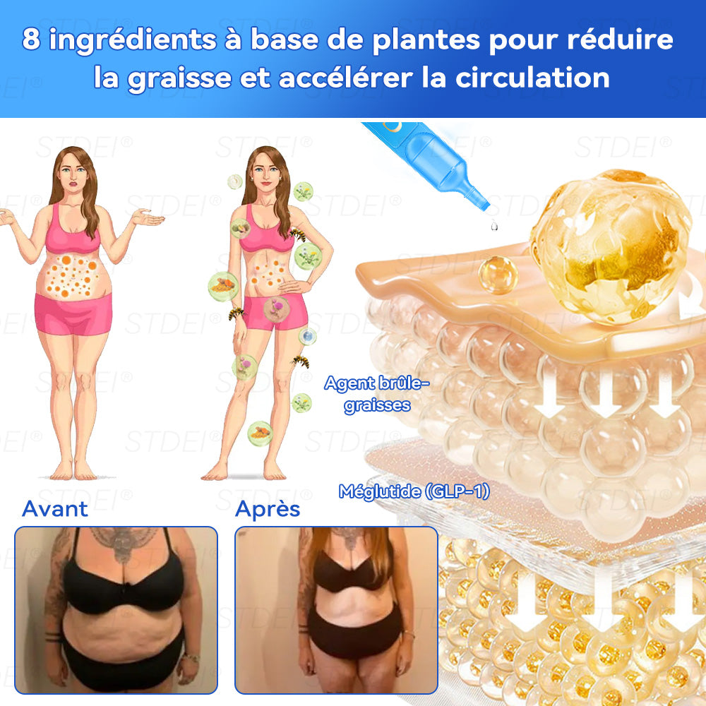 【Boutique officielle 】𝐒𝐓𝐃𝐄𝐈® 𝐆𝐋𝐏-𝟏 𝐌𝐢𝐧𝐜𝐞𝐮𝐫 𝐬𝐚𝐧𝐭é 𝐀𝐦𝐩𝐨𝐮𝐥𝐞 𝐒𝐨𝐥𝐮𝐭𝐢𝐨𝐧 𝐛𝐮𝐯𝐚𝐛𝐥𝐞 - 👨⚕️ Obésité, maladies cardiovasculaires, diabète, apnée du sommeil