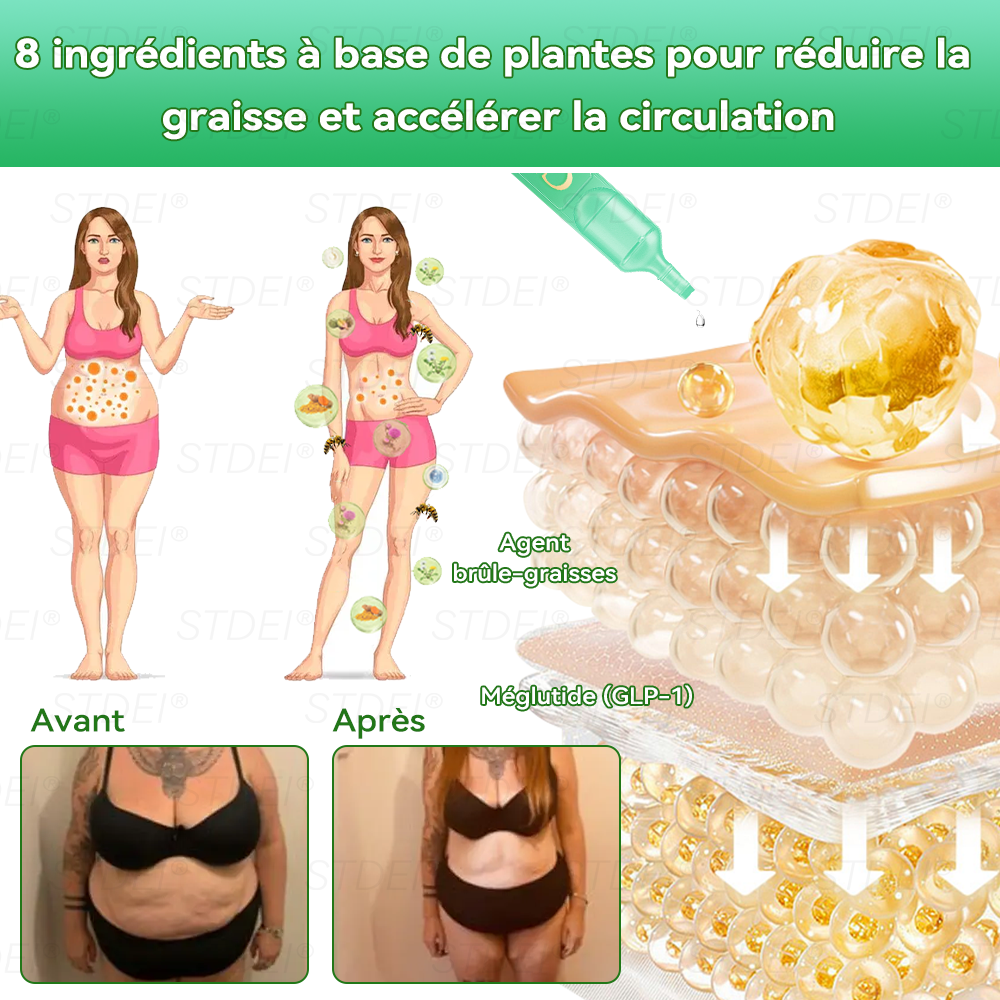 【Boutique officielle 】𝐒𝐓𝐃𝐄𝐈® 𝐆𝐋𝐏-𝟏 𝐌𝐢𝐧𝐜𝐞𝐮𝐫 𝐬𝐚𝐧𝐭é 𝐀𝐦𝐩𝐨𝐮𝐥𝐞 𝐒𝐨𝐥𝐮𝐭𝐢𝐨𝐧 𝐛𝐮𝐯𝐚𝐛𝐥𝐞 - 👨‍⚕️ Obésité, maladies cardiovasculaires, diabète, apnée du sommeil