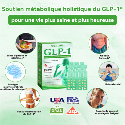【Boutique officielle 】𝐒𝐓𝐃𝐄𝐈® 𝐆𝐋𝐏-𝟏 𝐌𝐢𝐧𝐜𝐞𝐮𝐫 𝐬𝐚𝐧𝐭é 𝐀𝐦𝐩𝐨𝐮𝐥𝐞 𝐒𝐨𝐥𝐮𝐭𝐢𝐨𝐧 𝐛𝐮𝐯𝐚𝐛𝐥𝐞 - 👨‍⚕️ Obésité, maladies cardiovasculaires, diabète, apnée du sommeil